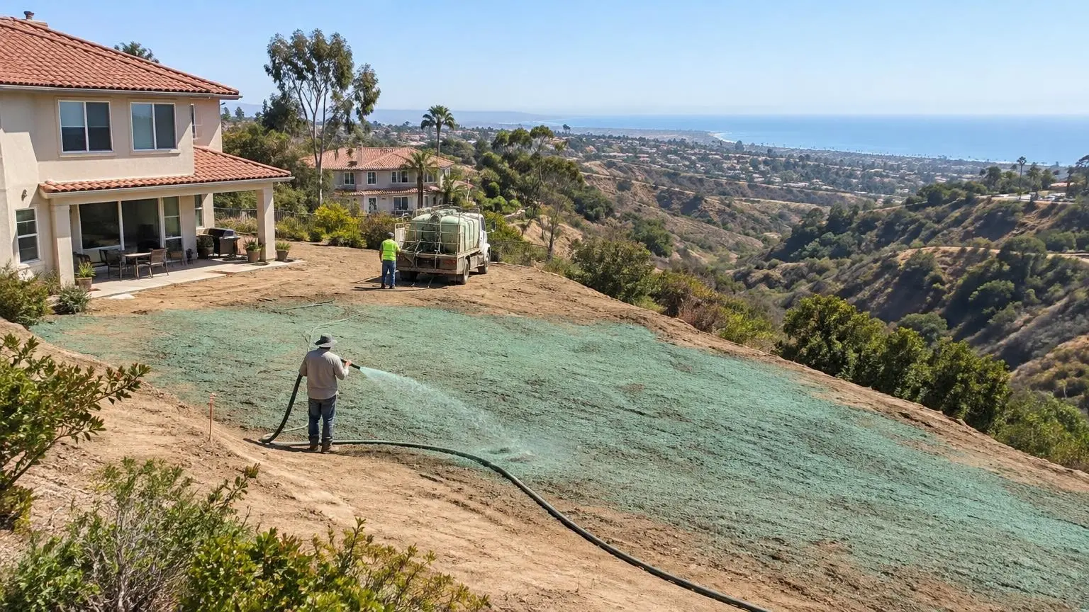 Hydroseeding in San Diego, CA